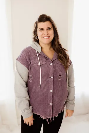 Corded Mixed Jacket